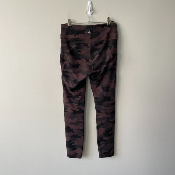 Lululemon 2020 Invigorate High-Rise Tight 25" Activewear Leggings Red Black 6 - Picture 2 of 6